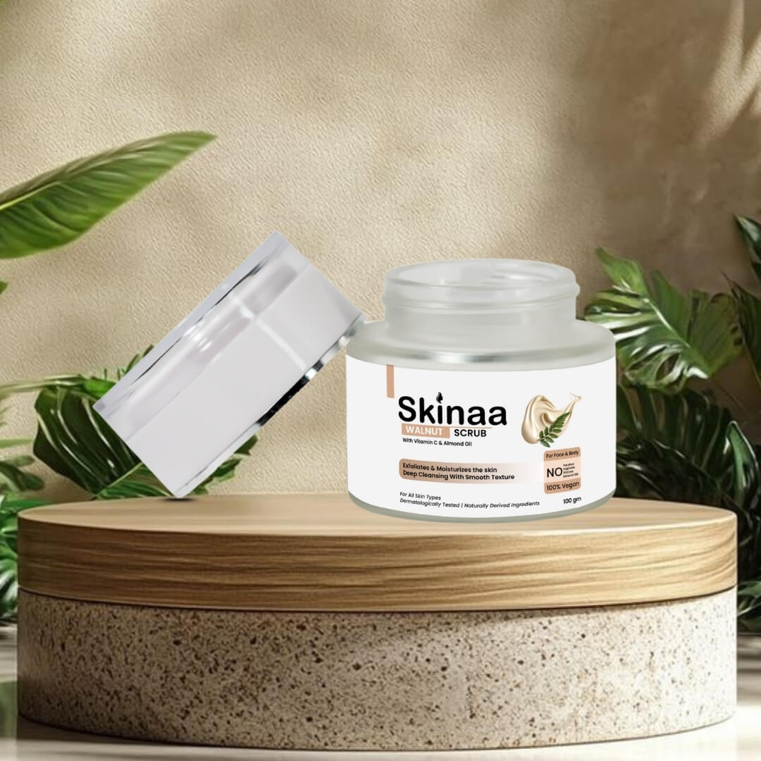 Skinaa AHA BHA Serum with glycolic acid, salicylic acid, and lactic acid for smooth skin texture, exfoliation, and acne control – 30ml dermatologically tested serum